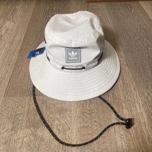 Adidas Originals Utility Boonie Bucket Hat, White/Stone Grey One Size OSFA
